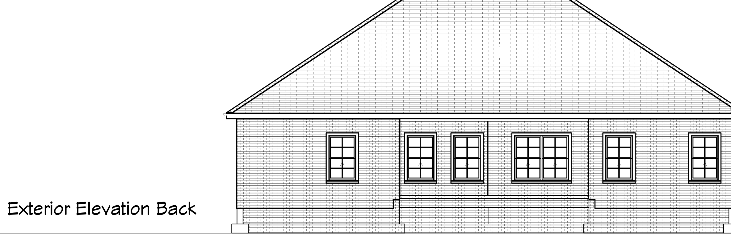 The Briercreek rear elevation