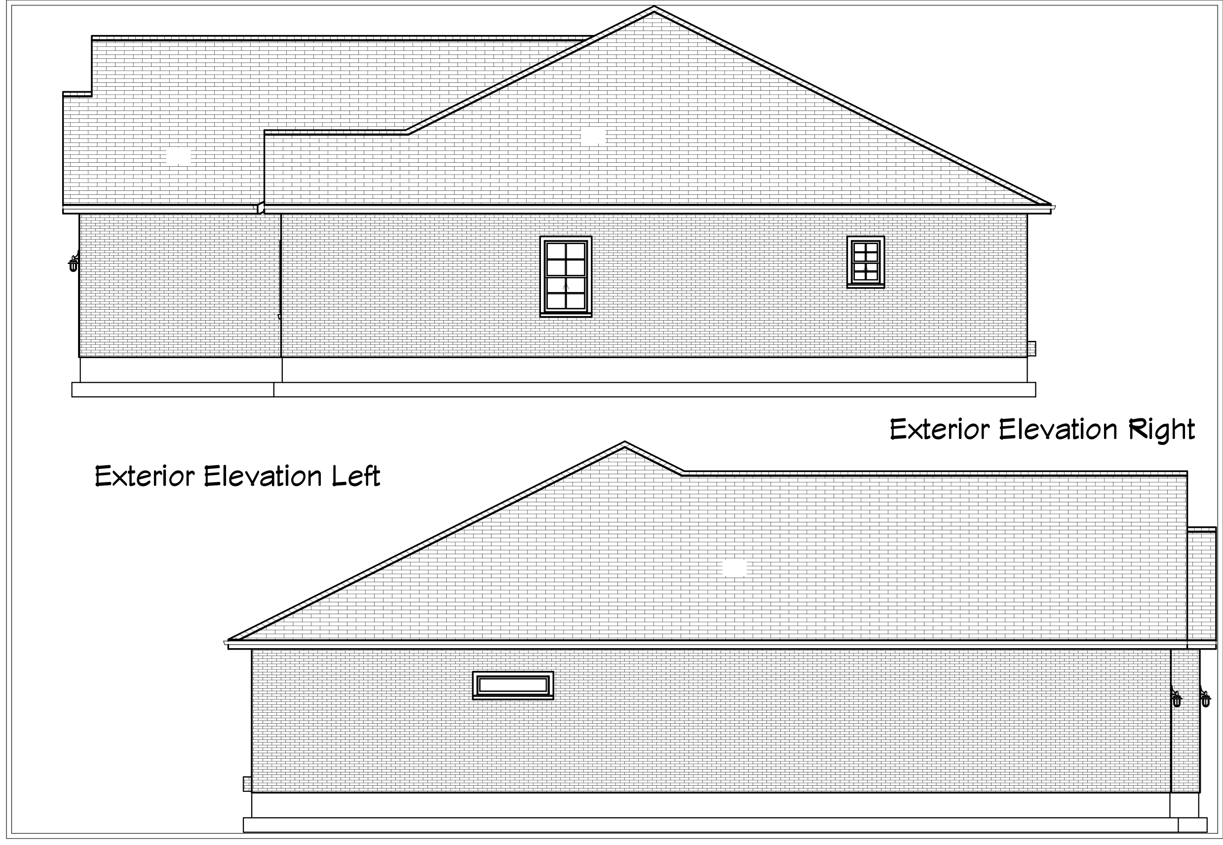 The Briercreek left and right elevations