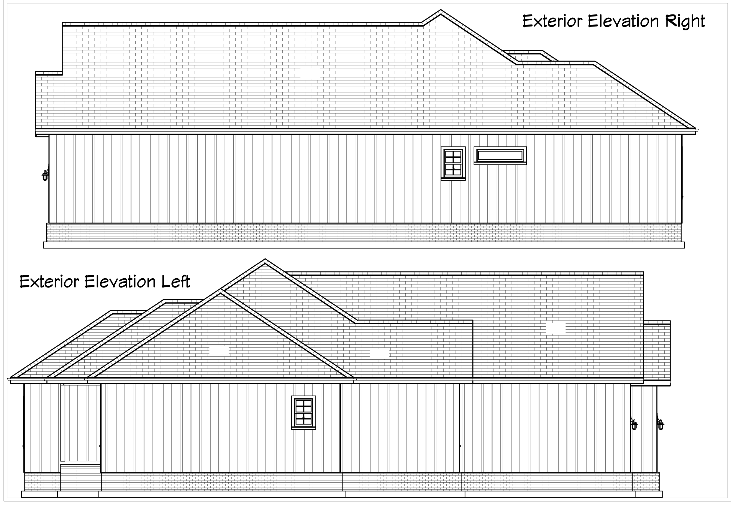 Dillon Cove left and right elevations