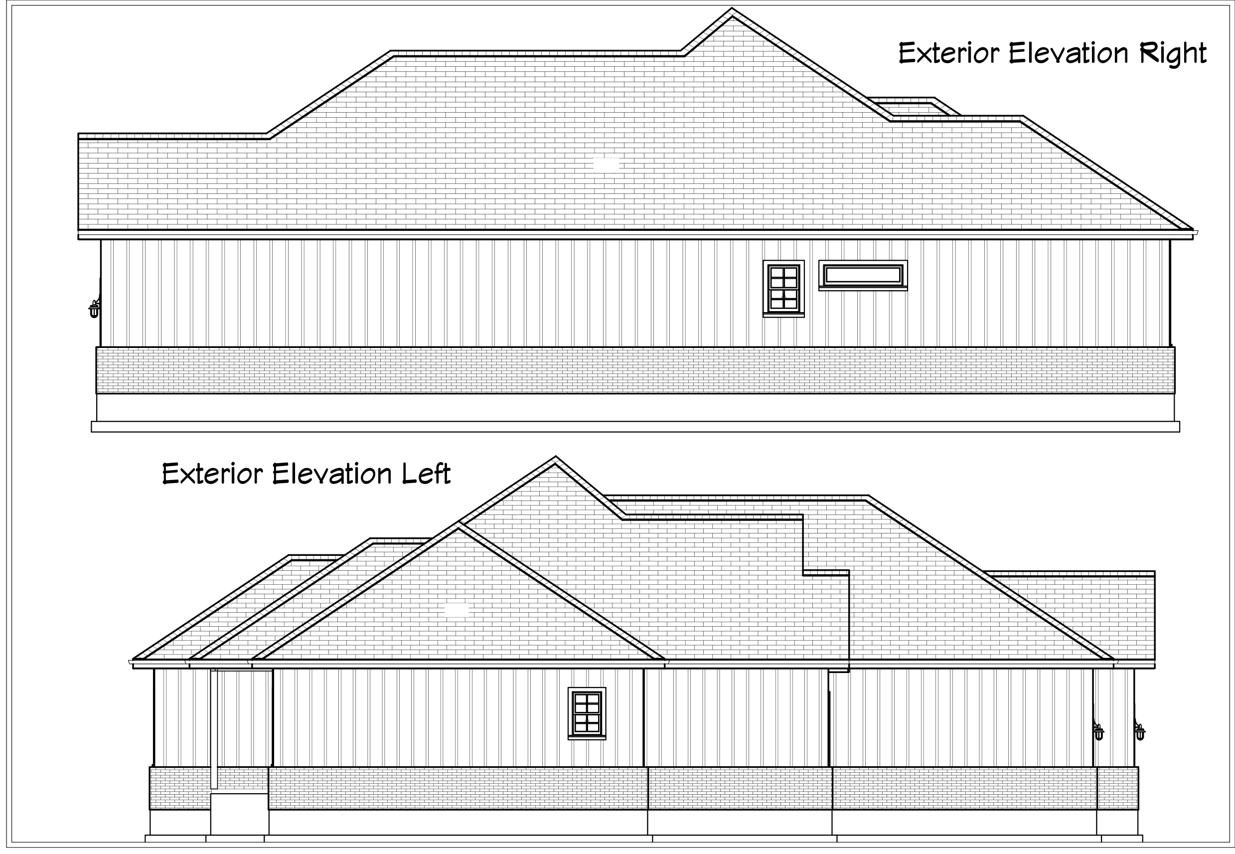 Dillon Cove left and right elevations