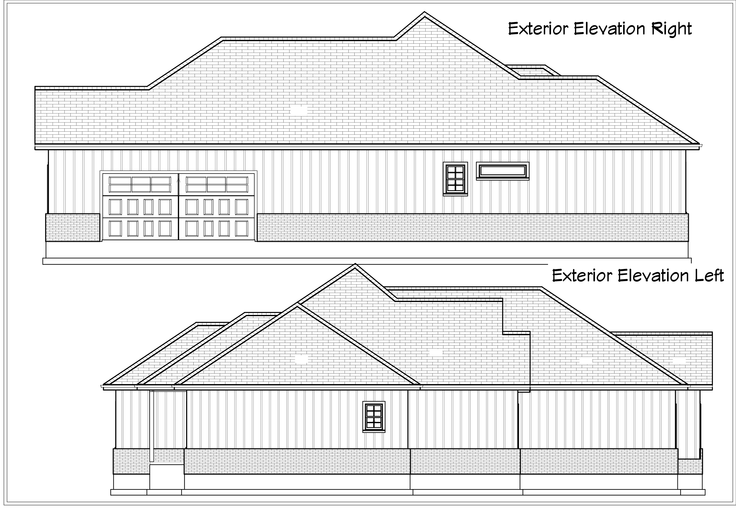 Dillon Cove left and right elevations