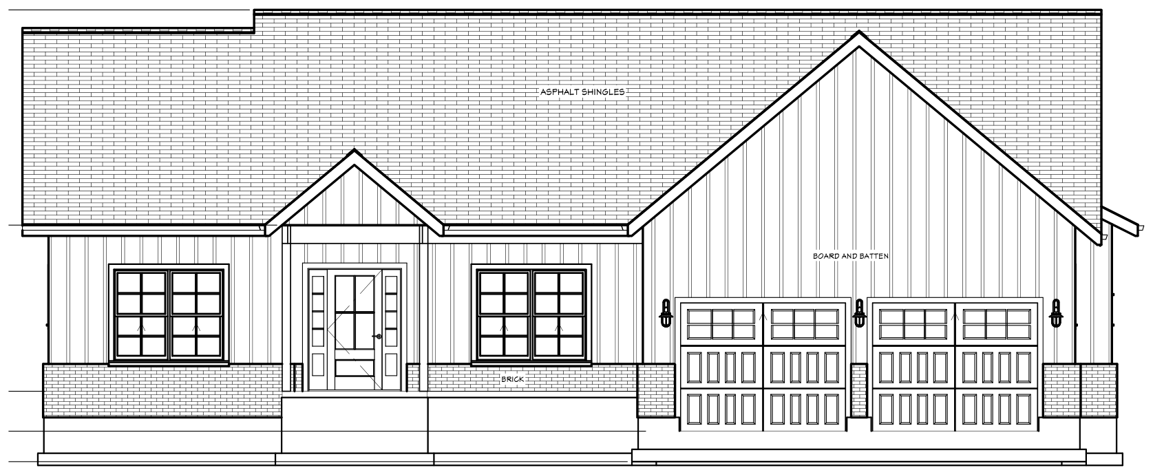 Vintage Springs elevation, building on Lot 43 at The Highlands
