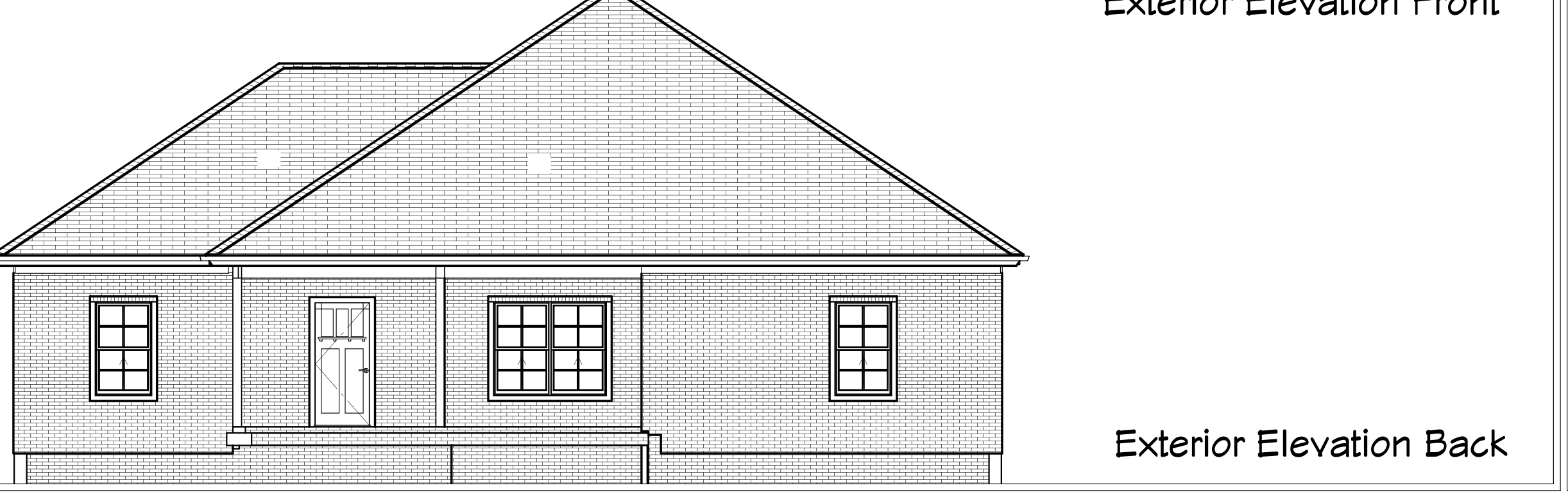 The Tanglewood rear elevation