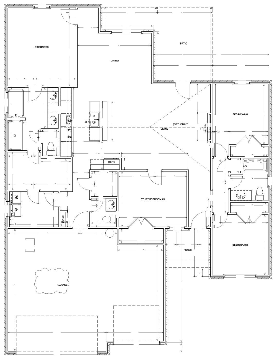 The Tanglewood first floor plan
